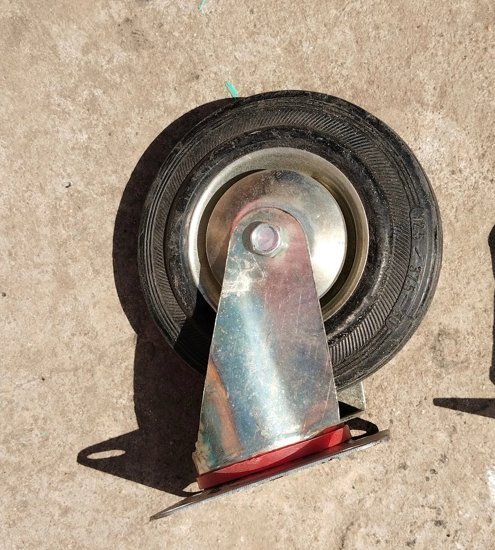 Industrial Swivel Caster Wheel Designed for Carts, Trolleys, or Furniture. - View 1