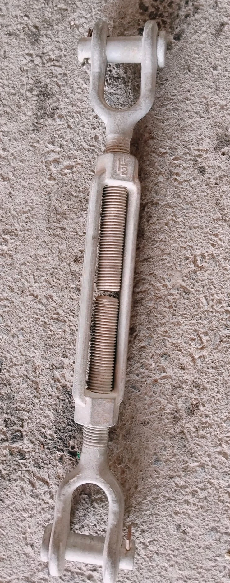 Turnbuckle with Jaw and Jaw End Fittings. - View 1