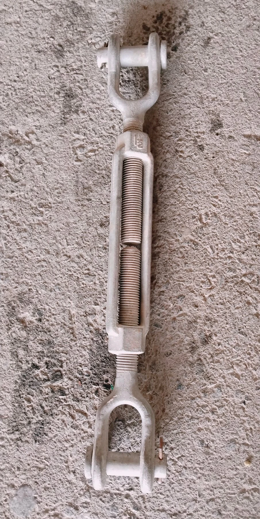 Turnbuckle with Jaw and Jaw End Fittings.