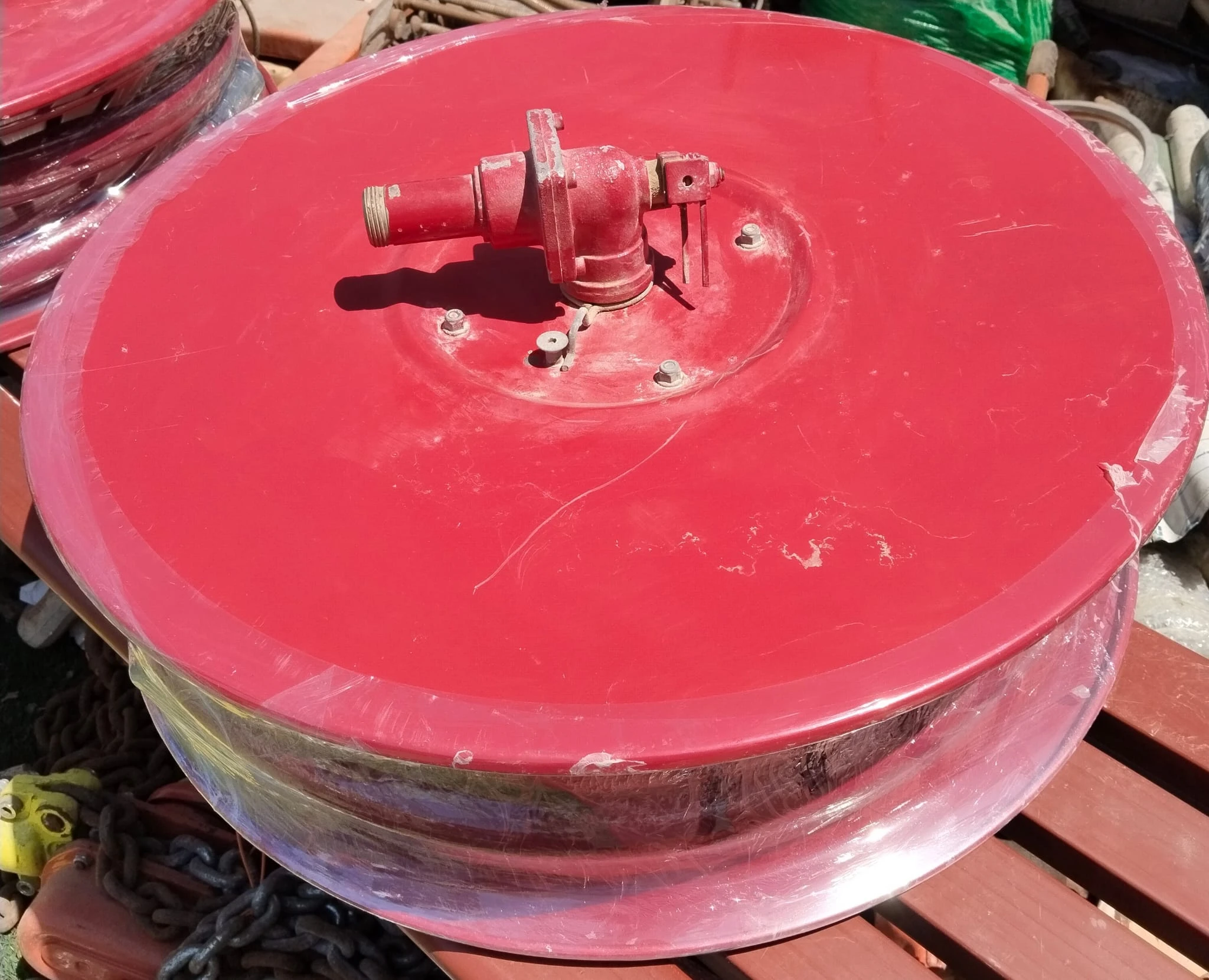 Red Fire Hose Reels